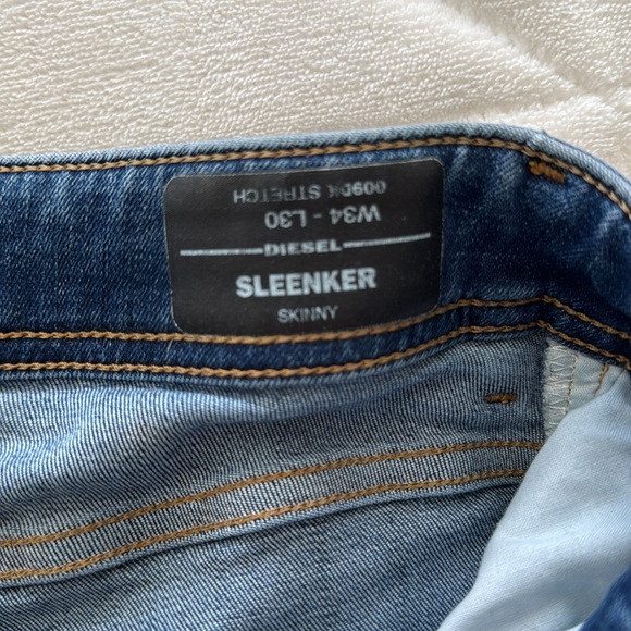 Diesel Denis Men's Blue Jeans size W34 - L40 - Picture 7 of 9